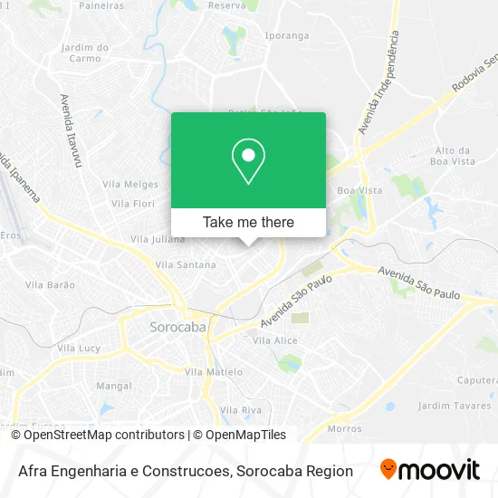 Afra Engenharia e Construcoes map