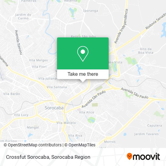 Mapa Crossfut Sorocaba