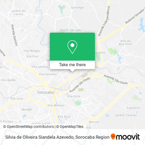 Mapa Silvia de Oliveira Siandela Azevedo