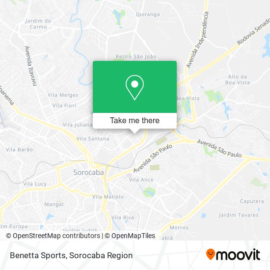 Mapa Benetta Sports