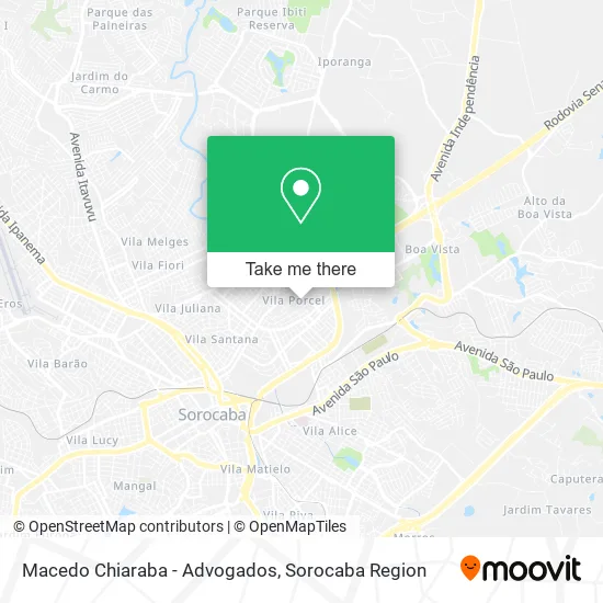 Macedo Chiaraba - Advogados map