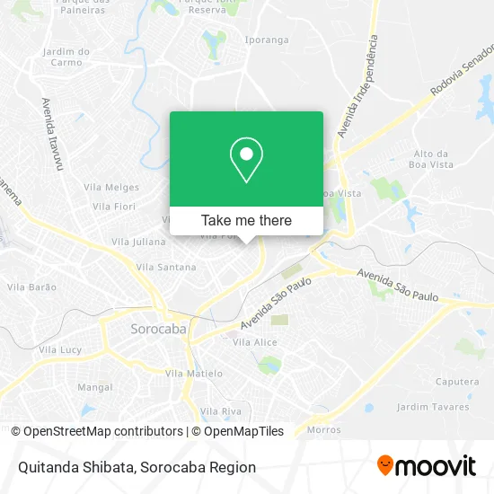Quitanda Shibata map