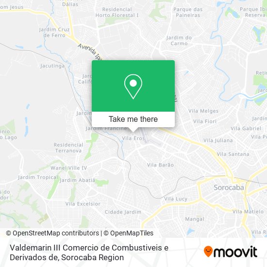 Mapa Valdemarin III Comercio de Combustiveis e Derivados de