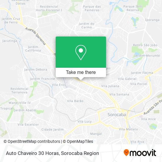 Auto Chaveiro 30 Horas map