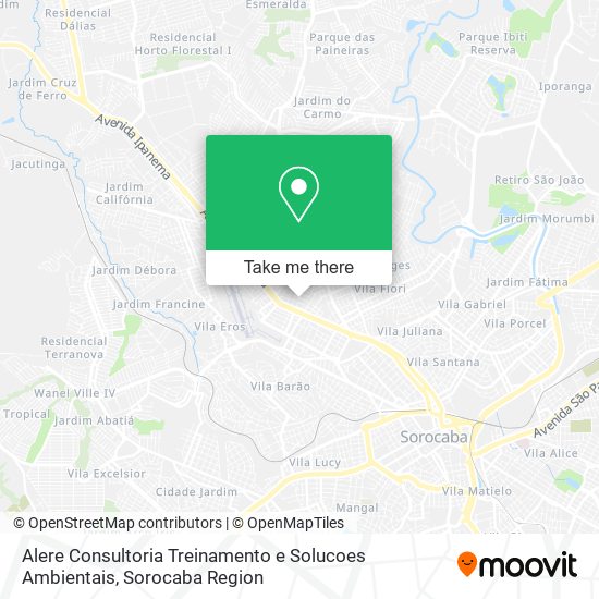 Alere Consultoria Treinamento e Solucoes Ambientais map