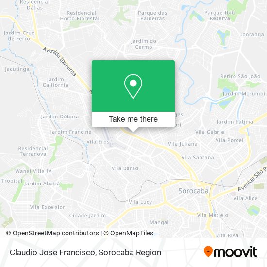 Claudio Jose Francisco map