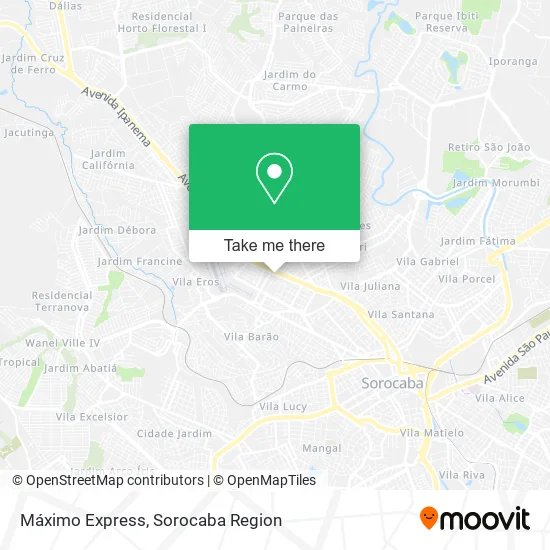 Máximo Express map