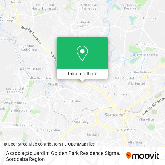 Associação Jardim Golden Park Residence Sigma map
