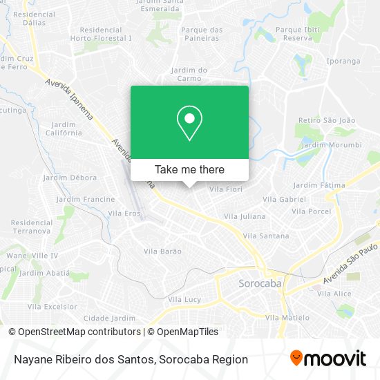 Nayane Ribeiro dos Santos map