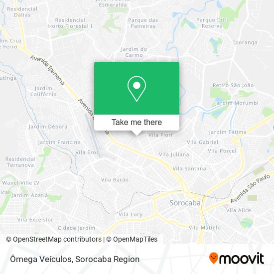 Ômega Veículos map