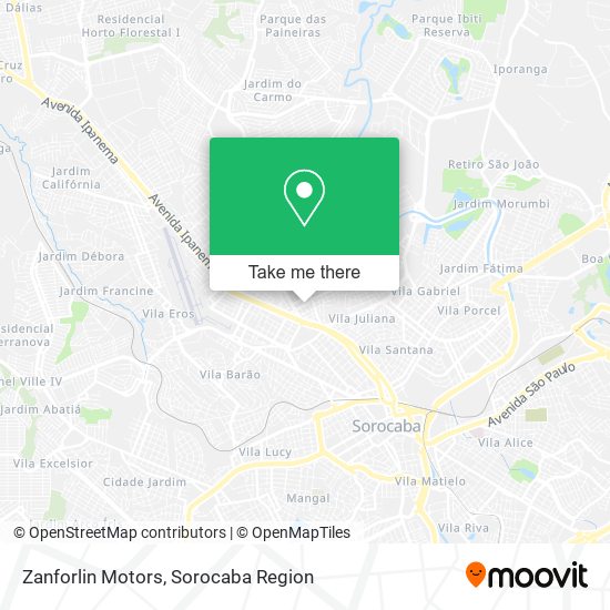 Zanforlin Motors map