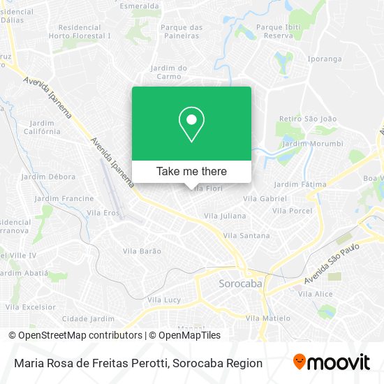 Mapa Maria Rosa de Freitas Perotti