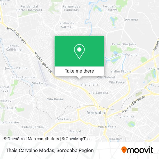 Thais Carvalho Modas map