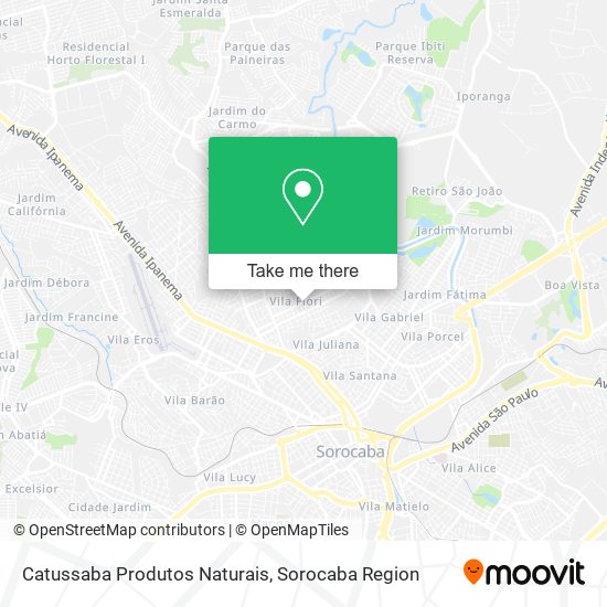 Catussaba Produtos Naturais map