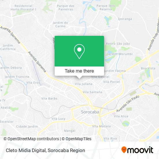 Cleto Midia Digital map