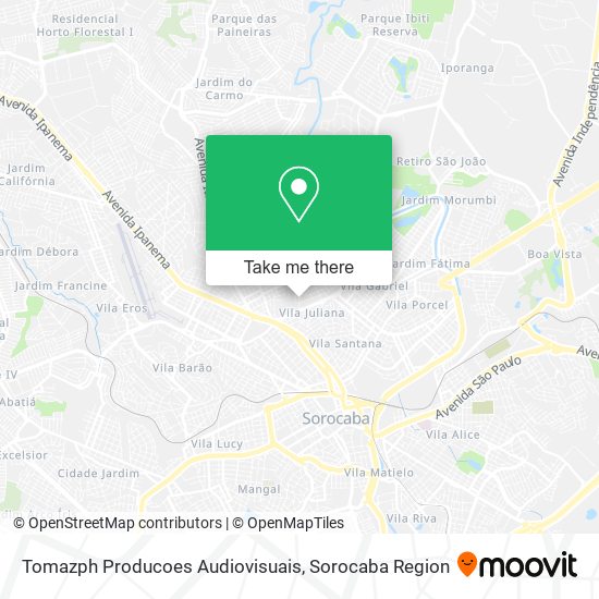 Mapa Tomazph Producoes Audiovisuais