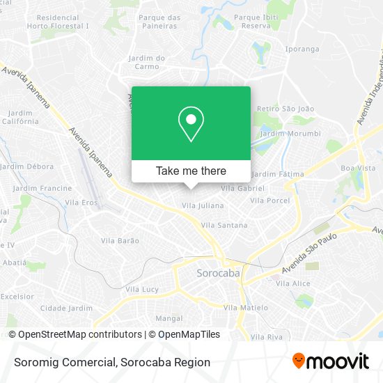 Soromig Comercial map