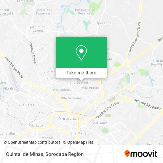 Quintal de Minas map