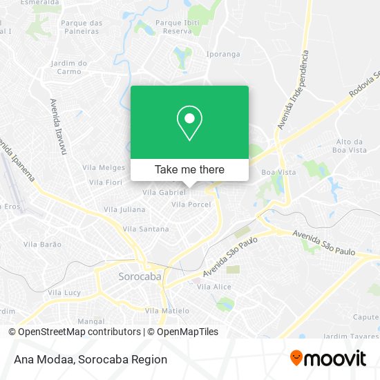Ana Modaa map