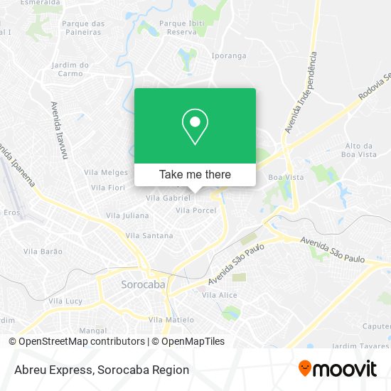 Abreu Express map