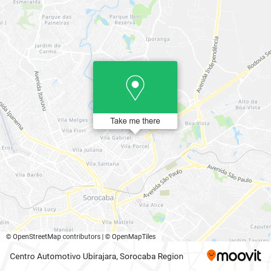 Centro Automotivo Ubirajara map