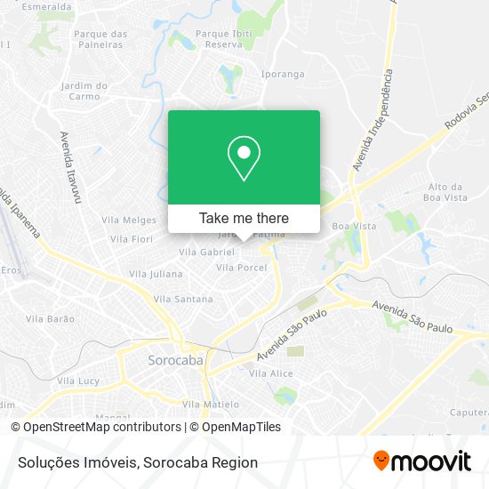 Soluções Imóveis map