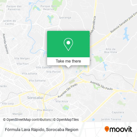 Fórmula Lava Rápido map