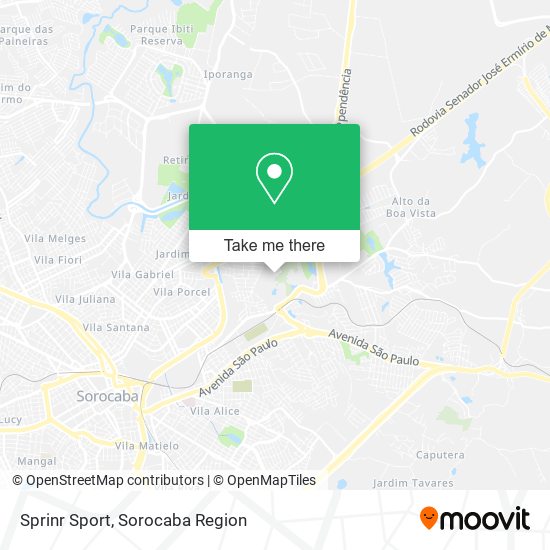 Mapa Sprinr Sport