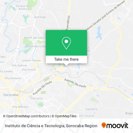 Instituto de Ciência e Tecnologia map