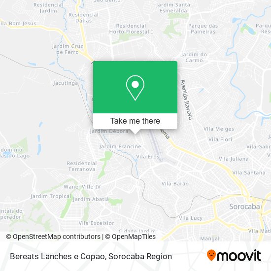 Bereats Lanches e Copao map