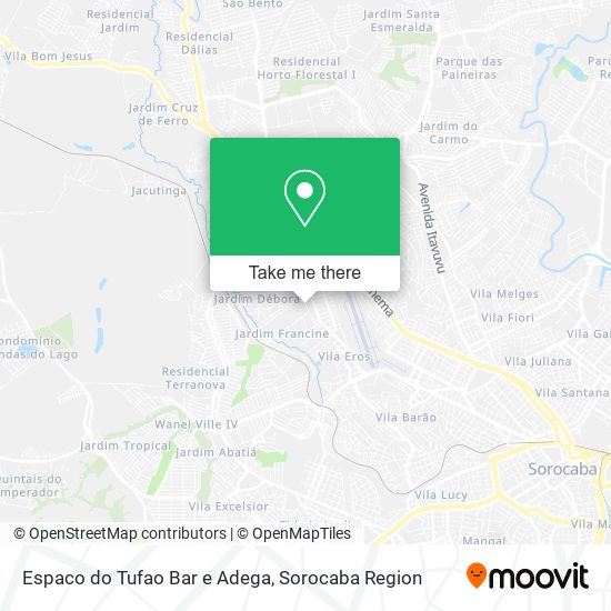 Espaco do Tufao Bar e Adega map