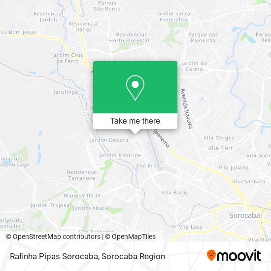 Rafinha Pipas Sorocaba map