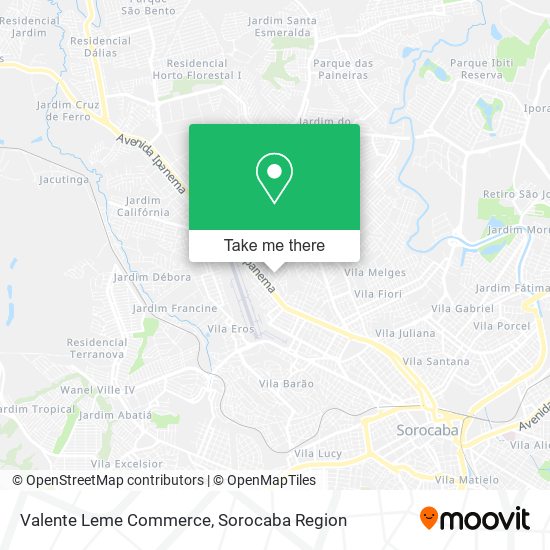 Valente Leme Commerce map