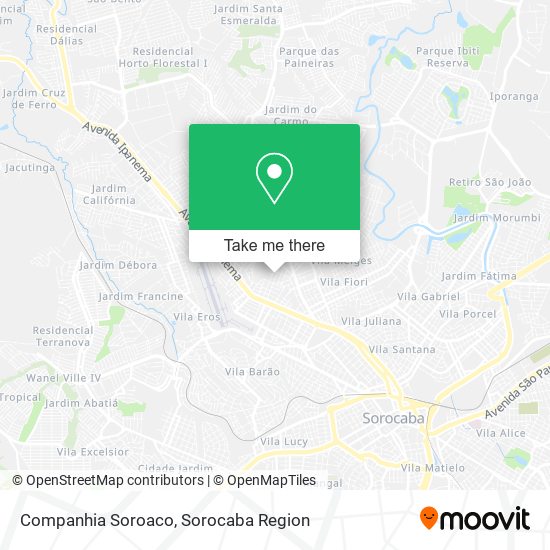 Companhia Soroaco map