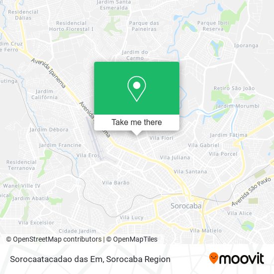 Sorocaatacadao das Em map