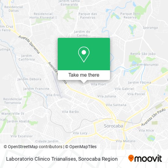 Laboratorio Clinico Trianalises map