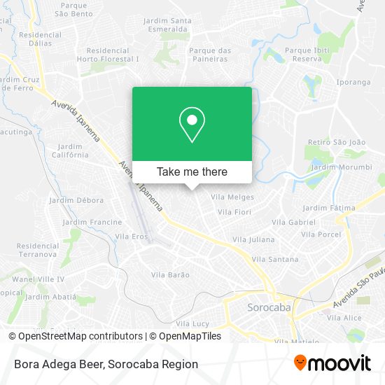 Bora Adega Beer map