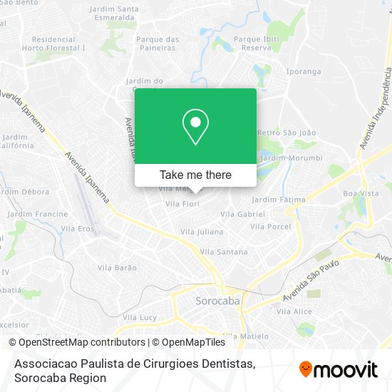 Mapa Associacao Paulista de Cirurgioes Dentistas