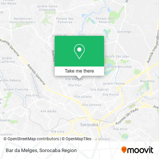 Bar da Melges map
