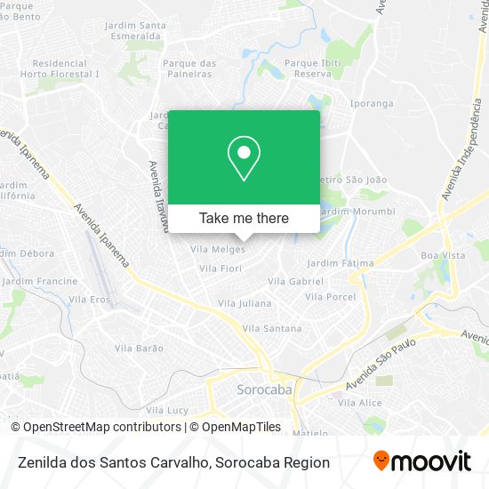 Zenilda dos Santos Carvalho map