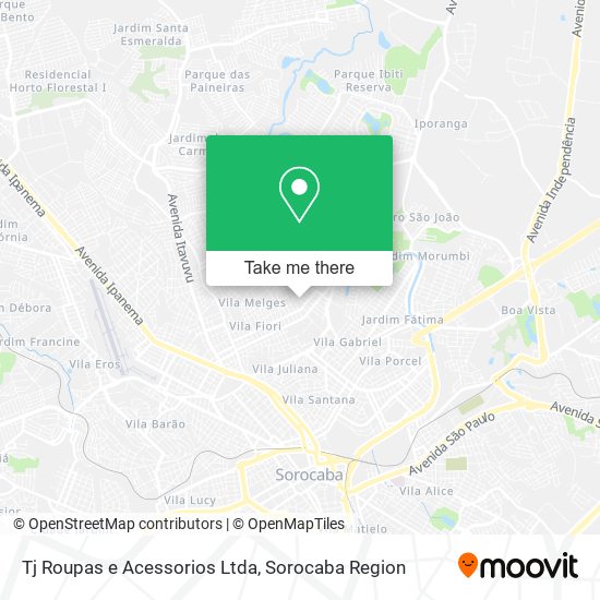 Mapa Tj Roupas e Acessorios Ltda