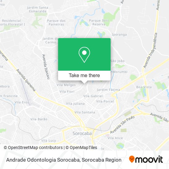 Andrade Odontologia Sorocaba map