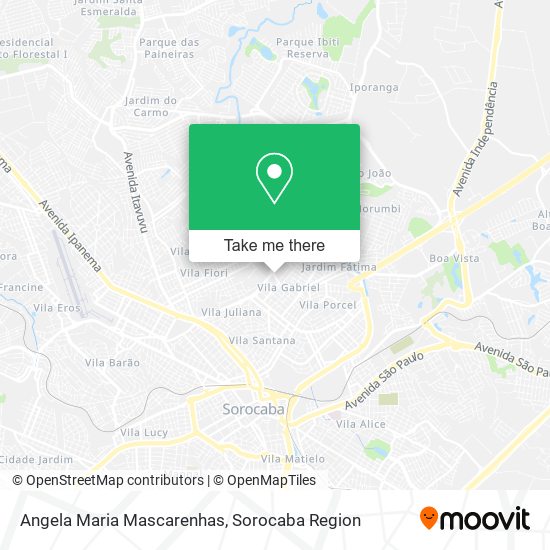 Angela Maria Mascarenhas map