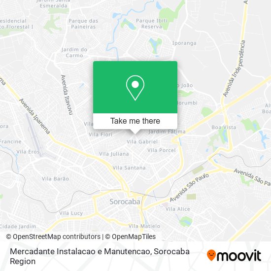 Mercadante Instalacao e Manutencao map