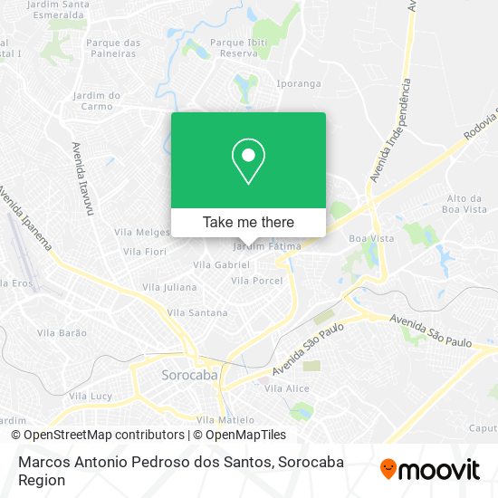 Mapa Marcos Antonio Pedroso dos Santos