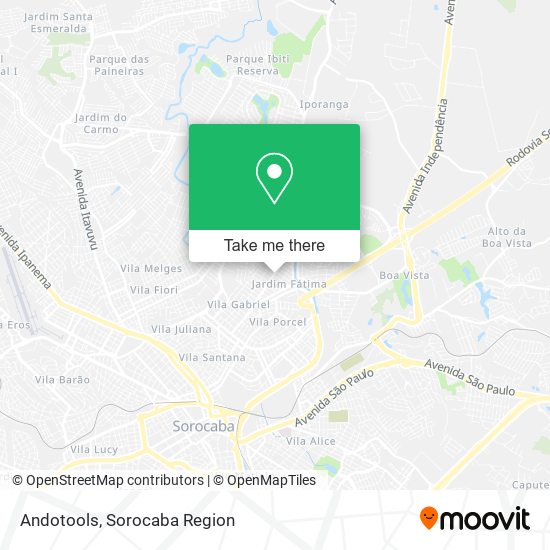 Mapa Andotools