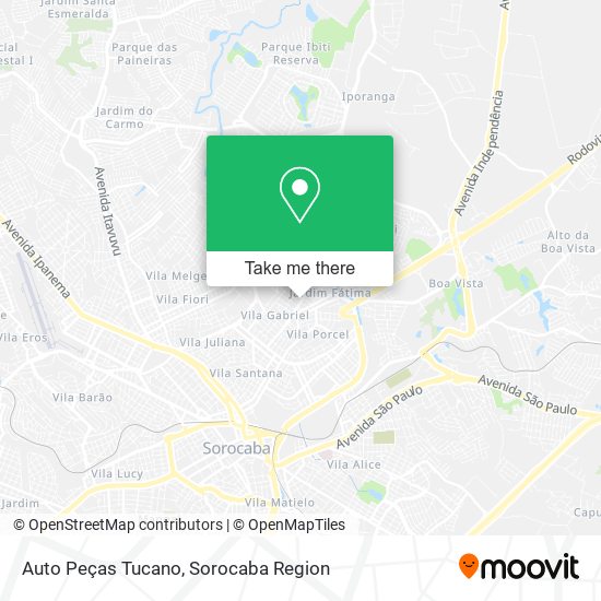 Auto Peças Tucano map