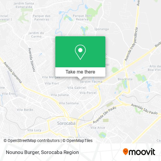 Nounou Burger map