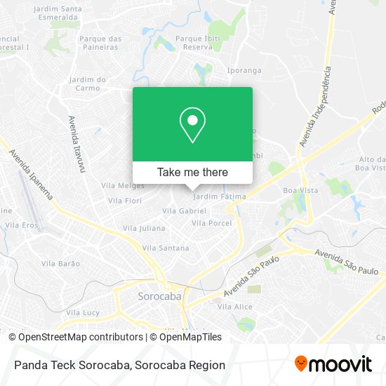 Panda Teck Sorocaba map