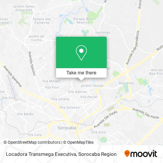 Locadora Transmega Executiva map